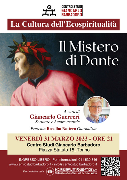 Centro Studi Giancarlo Barbadoro: conferenza a cura di Giancarlo Guerreri Il Mistero di Dante 31 03 2023